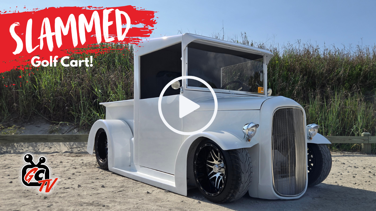 slammed lowered custom golf cart truck